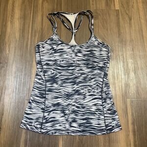 Alo Yoga Waves Tank Top Women's Small Black/White Activewear *READ*